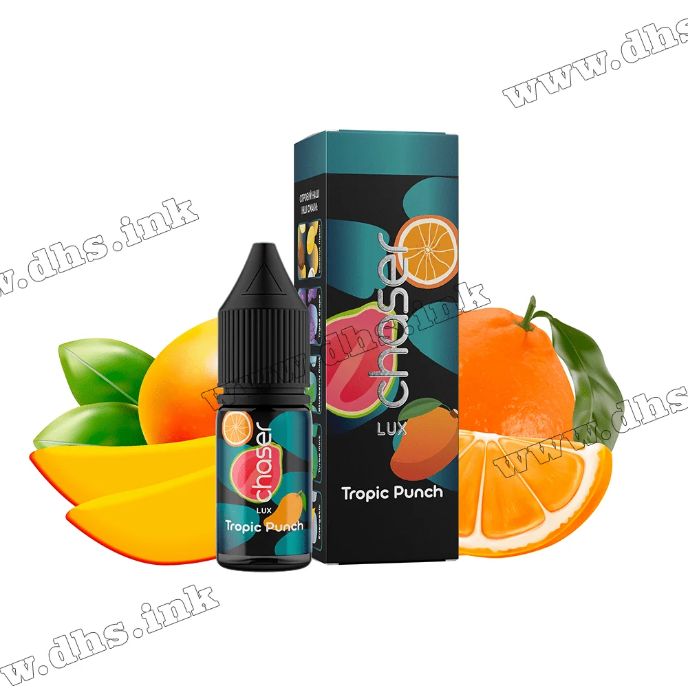 Сольова рідина Chaser Lux 11 мл (65 мг) - Tropic Punch (Тропічний Пунш) Сольова рідина Chaser Lux 11 мл (65 мг) - Tropic Punch (Тропічний Пунш)