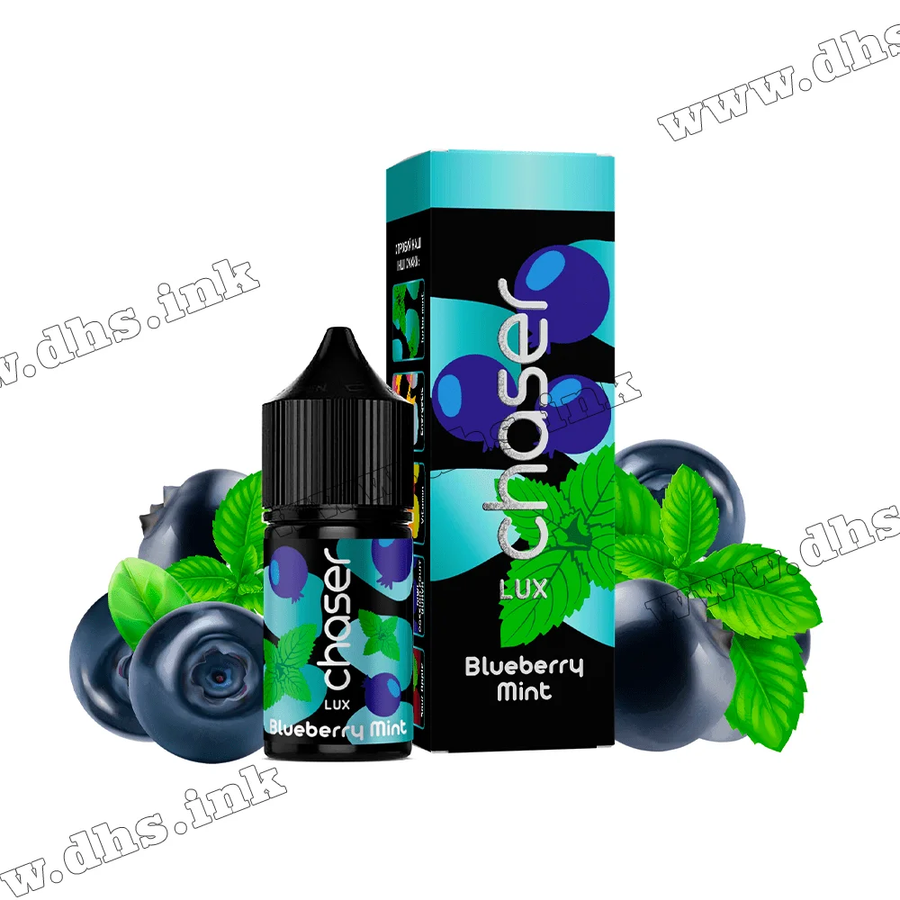 Сольова рідина Chaser Lux 30 мл (65 мг) - Blueberry Mint (Чорниця, М'ята)