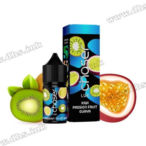 Солевая жидкость Chaser Lux 30 мл (30 мг) - Kiwi Passion Fruit Guava (Киви, Маракуйя, Гуава)