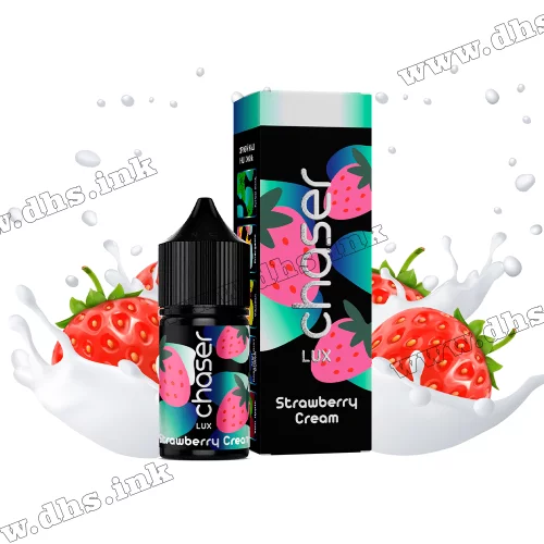 Солевая жидкость Chaser Lux 30 мл (30 мг) - Strawberry Cream (Клубника, Сливки)