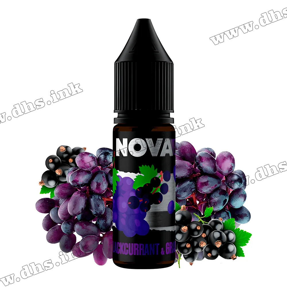 Сольова рідина Chaser Nova Salt 15 мл (65 мг) - Blackcurrant Grape (Смородина, Виноград)