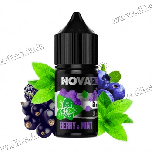 Солевая жидкость Chaser Nova Salt 30 мл (50 мг) - Berry Mint (Ягоды, Мята)