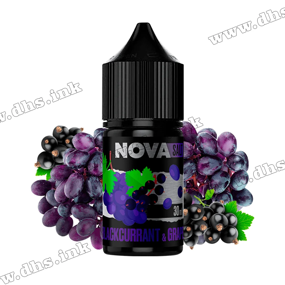 Сольова рідина Chaser Nova Salt 30 мл (65 мг) - Blackcurrant Grape (Смородина, Виноград)