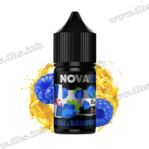 Солевая жидкость Chaser Nova Salt 30 мл (50 мг) - Red Bull Blue Raspberry (Энергетик, Голубая Малина)