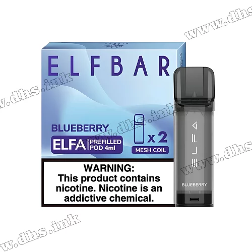 Картридж Elf Bar ELFA (4 мл - 2 шт.) - Blueberry (Чорниця)