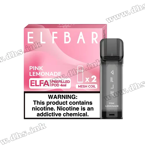 Картридж Elf Bar ELFA (4 мл - 2 шт.) - Pink Lemonade (Рожевий Лимонад)