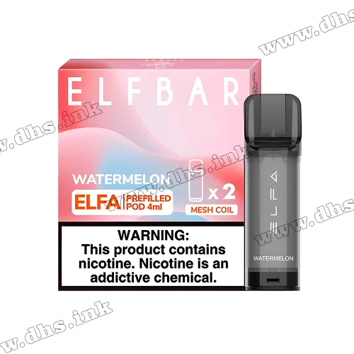 Картридж Elf Bar ELFA (4 мл - 2 шт.) - Watermelon (Арбуз)