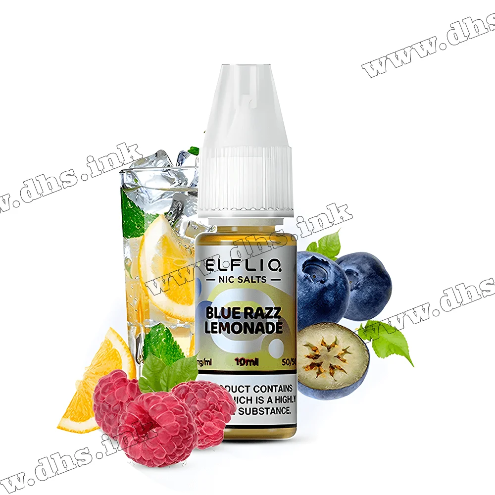 Сольова рідина ElfLiq Salt 10 мл (50 мг) - Blue Razz Lemonade (Лимонад, Лохина, Малина)