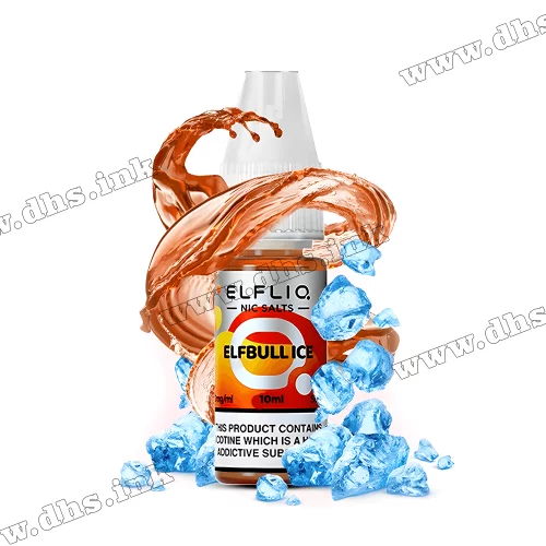 Сольова рідина ElfLiq Salt 10 мл (50 мг) - Elfbull Ice (Енергетик, Лід)
