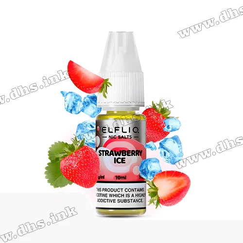 Солевая жидкость ElfLiq Salt 10 мл (50 мг) - Strawberry Ice (Клубника, Лед)
