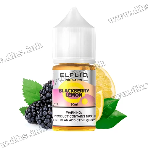 Солевая жидкость ElfLiq Salt 30 мл (50 мг) - Blackberry Lemon (Ежевика, Лимон)