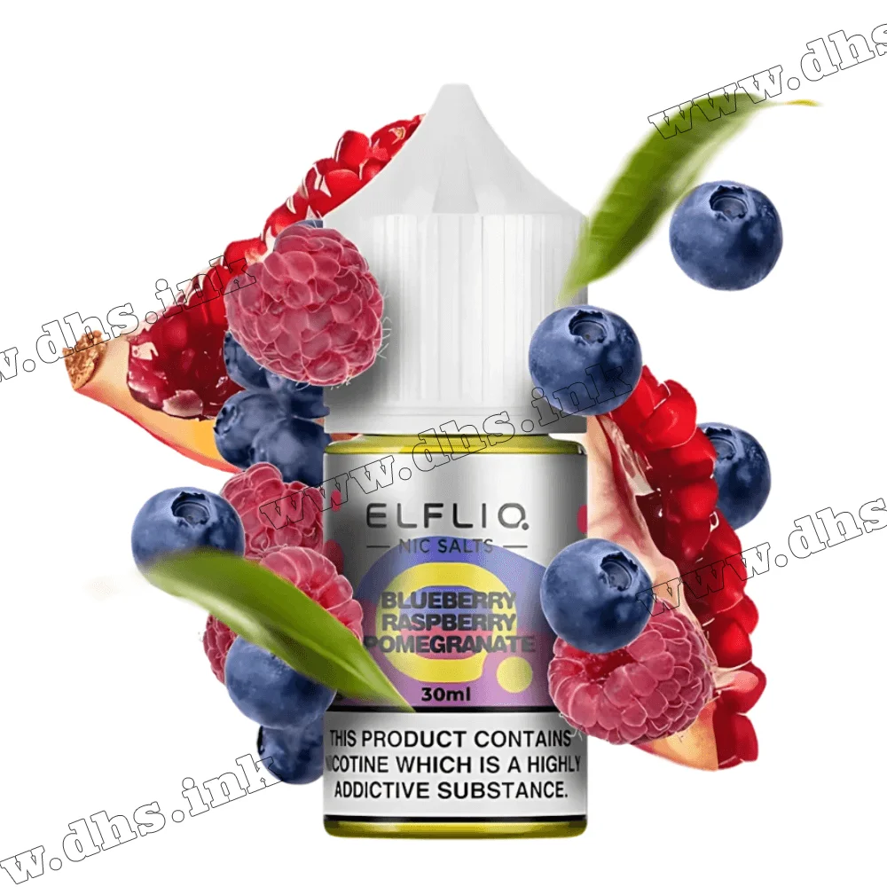 Солевая жидкость ElfLiq Salt 30 мл (50 мг) - Blueberry Raspberry Pomegranate (Черника, Малина, Гранат)