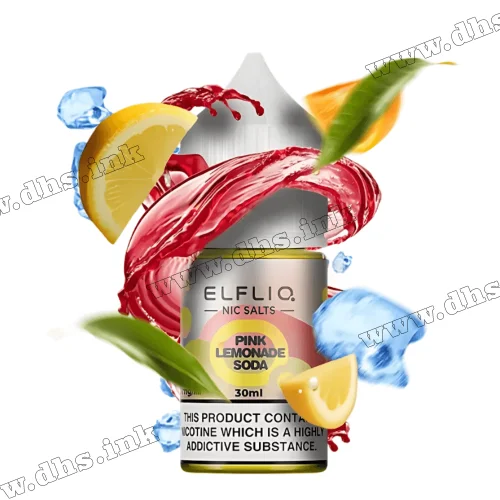 Сольова рідина ElfLiq Salt 30 мл (50 мг) - Pink Lemonade Soda (Рожевий Лимонад, Сода)