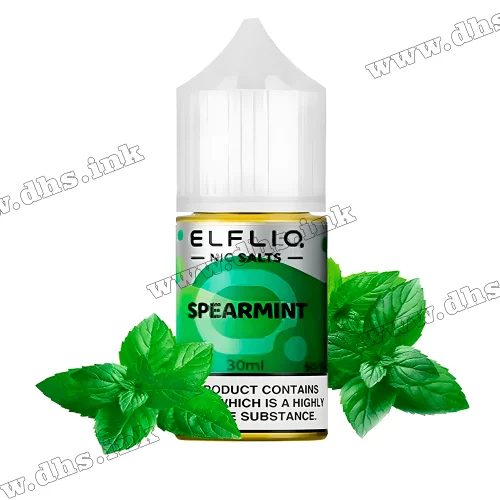 Солевая жидкость ElfLiq Salt 30 мл (50 мг) - Spearmint (Свежая Мята)