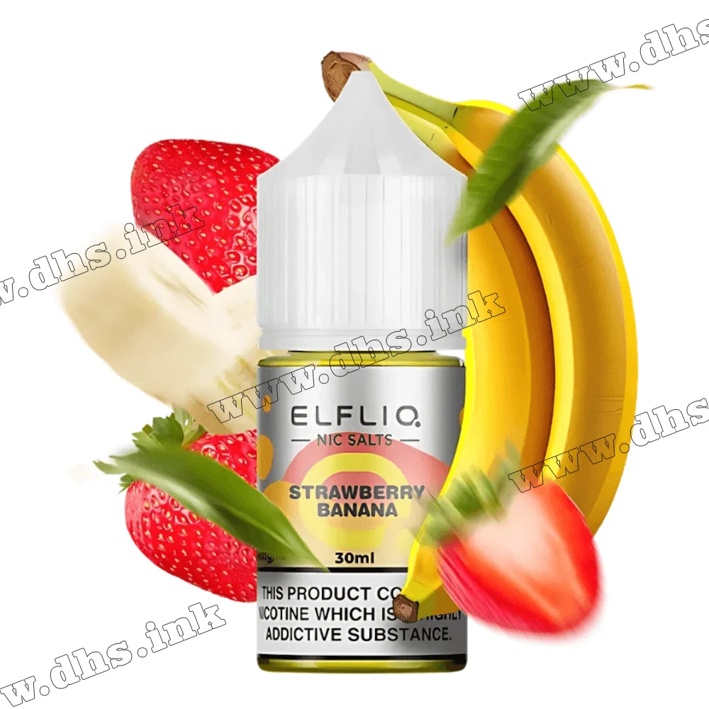 Солевая жидкость ElfLiq Salt 30 мл (50 мг) - Strawberry Banana (Клубника, Банан)