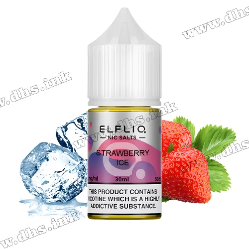 Солевая жидкость ElfLiq Salt 30 мл (50 мг) - Strawberry Ice (Клубника, Лед)