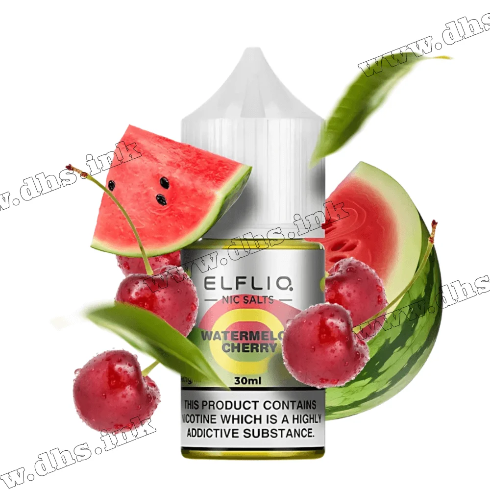 Солевая жидкость ElfLiq Salt 30 мл (50 мг) - Watermelon Cherry (Арбуз, Вишня)