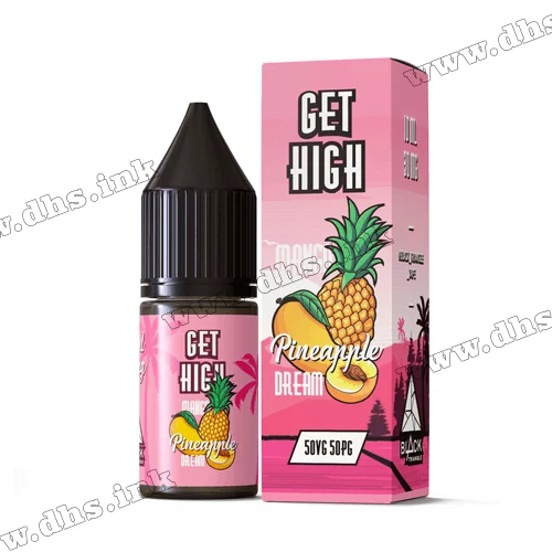 Солевая жидкость Get High Salt 10 мл (50 мг) - Pineapple Dream (Ананас, Персик, Манго)