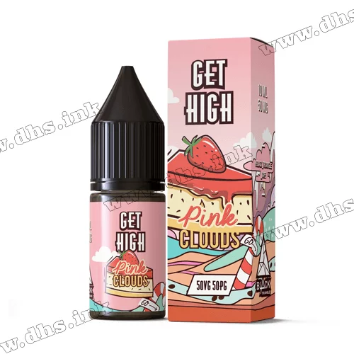 Солевая жидкость Get High Salt 10 мл (30 мг) - Pink Clouds (Клубничный Чизкейк)
