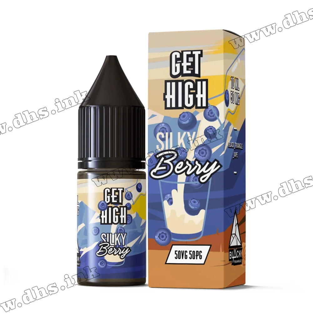 Сольова рідина Get High Salt 10 мл (50 мг) - Silky Berry (Чорниця, Молоко)