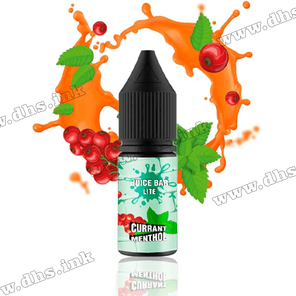 Сольова рідина Flavorlab Juice Bar Lite Salt 10 мл (50 мг) - Currant Menthol (Смородина, Ментол)