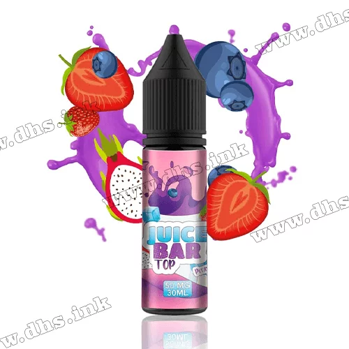 Солевая жидкость Flavorlab Juice Bar Top 15 мл (50 мг) - Pitaya Strawberry Blueberry (Питайя, Клубника, Черника)