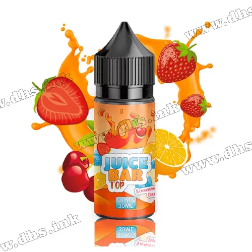 Солевая жидкость Flavorlab Juice Bar Top 30 мл (50 мг) - Strawberry Orange Cherry (Клубника, Апельсин, Вишня)