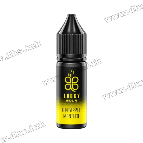 Солевая жидкость Lucky Salt 15 мл (50 мг) - Sour Pineapple Menthol (Кислый Ананас, Ментол)