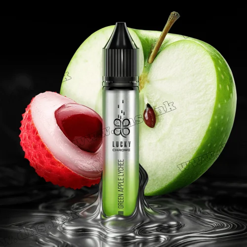 Солевая жидкость Lucky Chrome Salt 30 мл (50 мг) - Green Apple Lychee (Зеленое Яблоко, Личи)