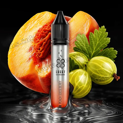 Солевая жидкость Lucky Chrome Salt 30 мл (50 мг) - Peach Gooseberry (Персик, Крыжовник)