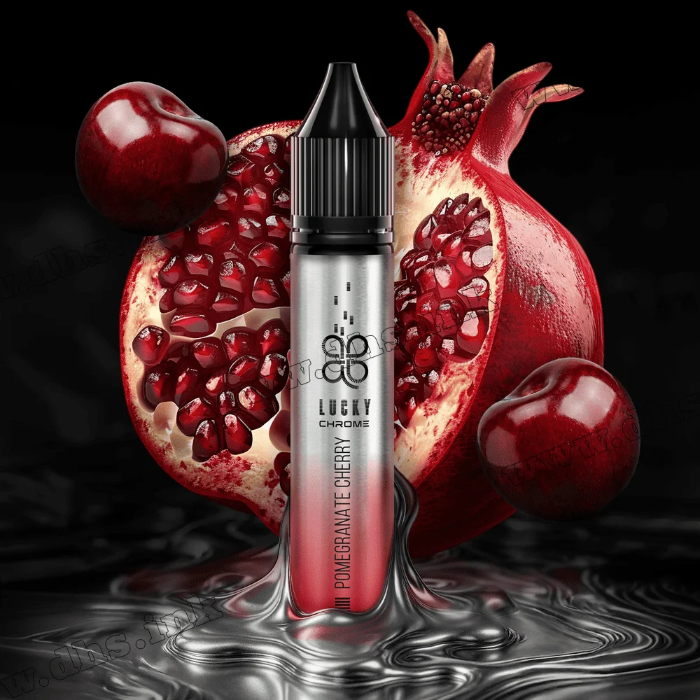 Солевая жидкость Lucky Chrome Salt 30 мл (50 мг) - Pomegranate Cherry (Гранат, Вишня)