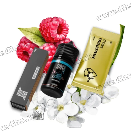 Набір для самозамісу Chaser Black Salt 30 мл (50 мг) - Jasmine Razz Tea (Жасмин, Малина, Чай)