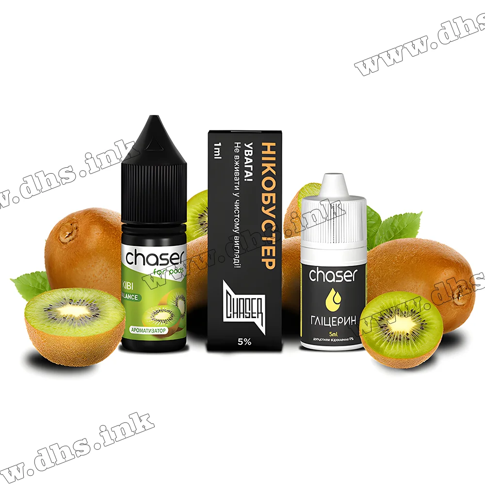 Набір для самозамісу Chaser For Pods Salt 10 мл (50 мг) - Ківі