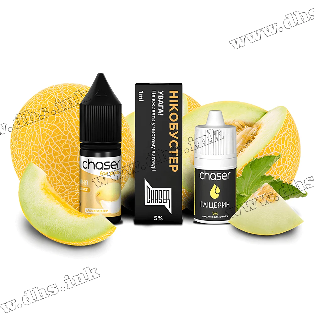 Набір для самозамісу Chaser For Pods Salt 10 мл (50 мг) - Диня