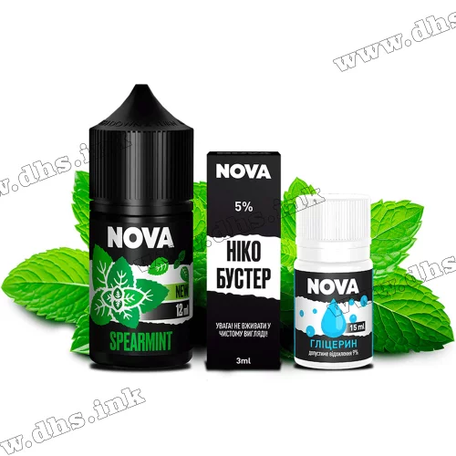 Набір для самозамісу Nova Salt 30 мл (50 мг) - Spearmint (М'ята)
