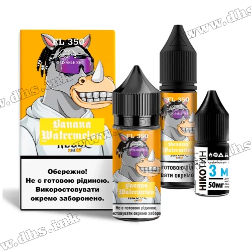 Набор для самозамеса Flavorlab FL 350 Salt 30 мл (50 мг) - Banana Watermelon (Банан, Арбуз) Набор для самозамеса Flavorlab FL 350 Salt 30 мл (50 мг) - Banana Watermelon (Банан, Арбуз)
