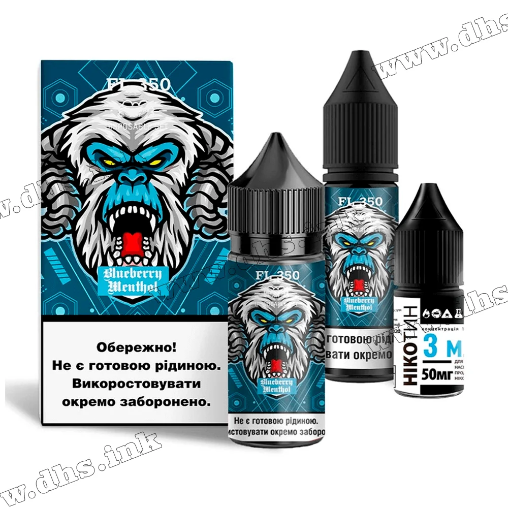 Набір для самозамісу Flavorlab FL 350 Salt 30 мл (50 мг) - Blueberry Menthol (Чорниця, Ментол)