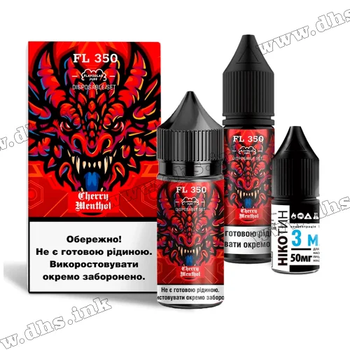 Набір для самозамісу Flavorlab FL 350 Salt 30 мл (50 мг) - Cherry Menthol (Вишня, Ментол)