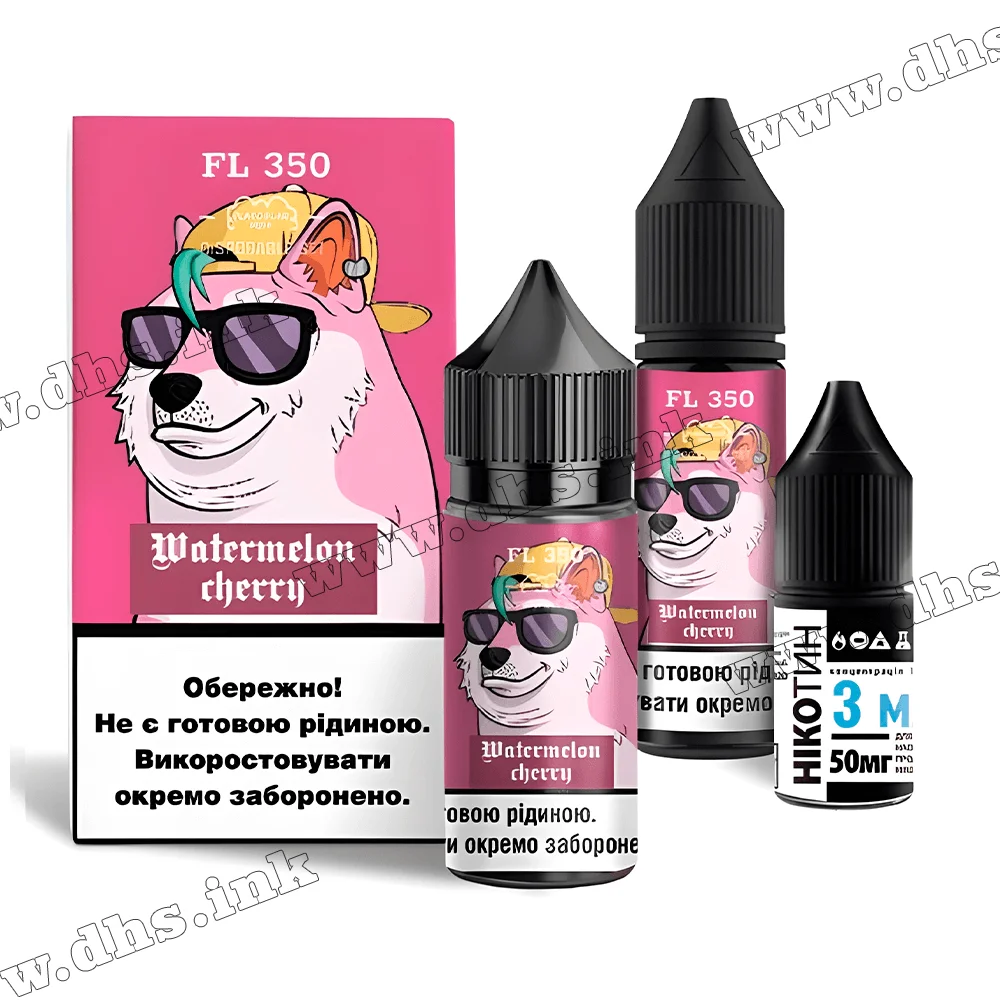Набір для самозамісу Flavorlab FL 350 Salt 30 мл (50 мг) - Watermelon Cherry (Кавун, Вишня)