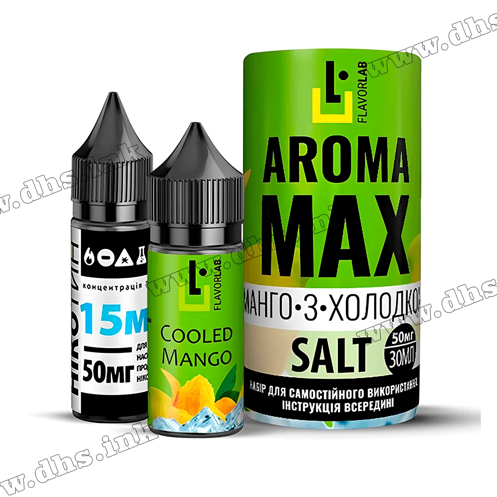 Набір для самозамісу Flavorlab Aroma Max Salt 30 мл (50 мг) - Cooled Mango (Манго з Холодком)