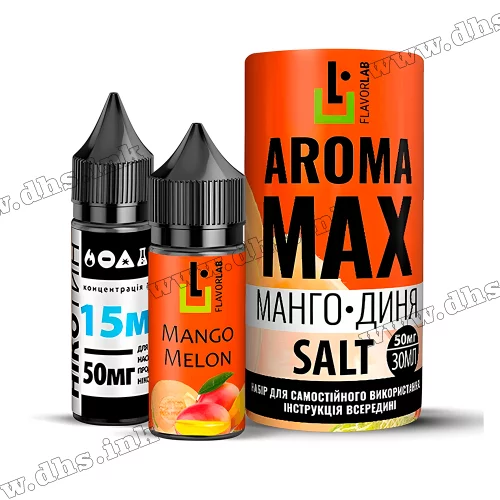 Набір для самозамісу Flavorlab Aroma Max Salt 30 мл (50 мг) - Mango Melon (Манго, Диня)