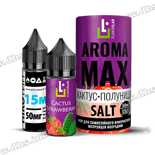Набор для самозамеса Flavorlab Aroma Max Salt 30 мл (50 мг) - Cactus Strawberry (Кактус, Клубника)