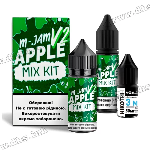 Набір для самозамісу Flavorlab M Jam V2 Salt 30 мл (50 мг) - Apple (Яблуко)