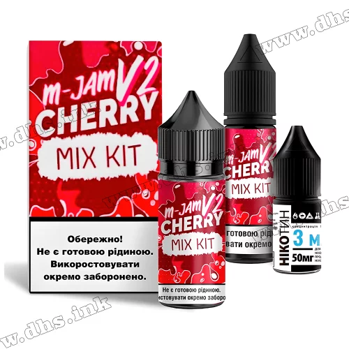 Набір для самозамісу Flavorlab M Jam V2 Salt 30 мл (50 мг) - Cherry (Вишня)