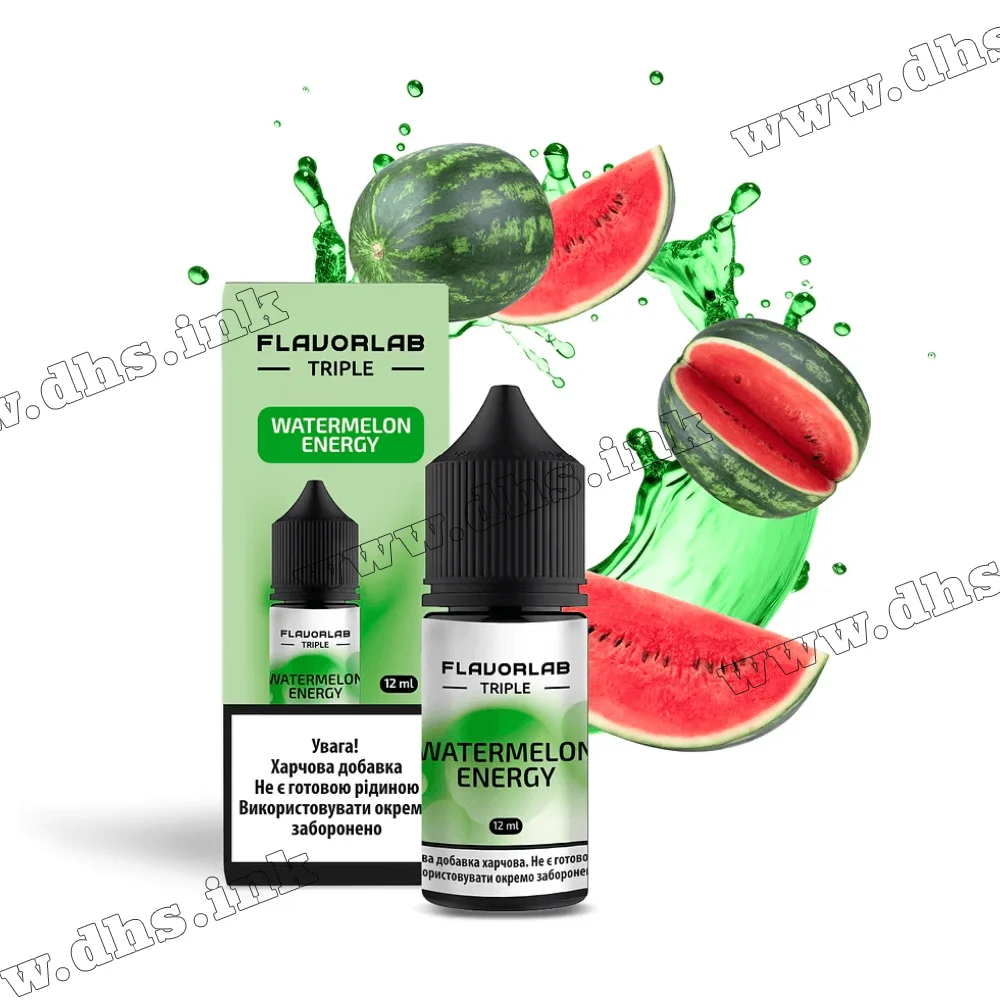 Набор для самозамеса Flavorlab Triple Strong Salt 30 мл (65 мг) - Watermelon Energy (Арбузный Энергетик)