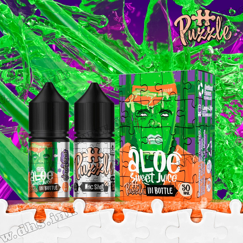 Набір для самозамісу In Bottle Puzzle Salt 30 мл (50 мг) - Sweet Aloe Juice (Солодке Алое)