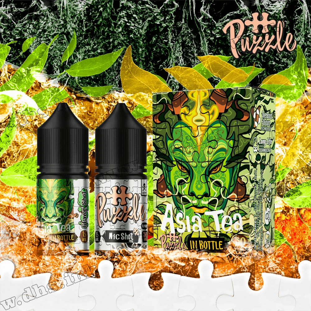 Набір для самозамісу In Bottle Puzzle Salt 30 мл (50 мг) - Asia Tea (Зелений Чай)
