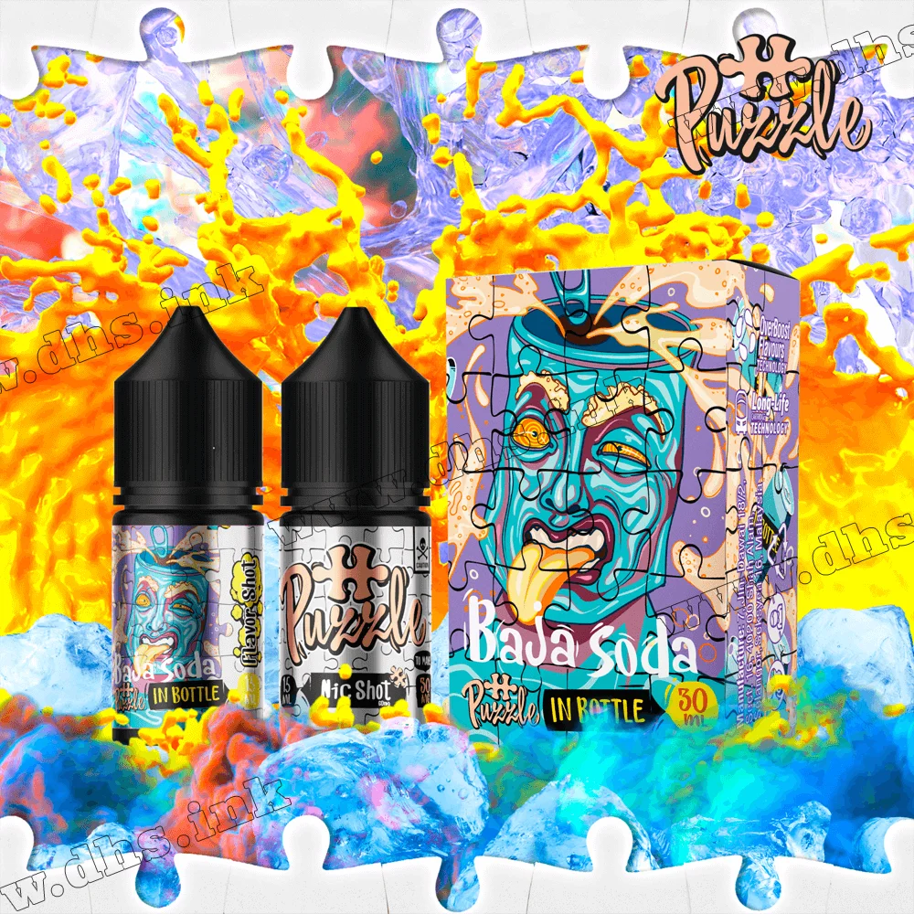 Набір для самозамісу In Bottle Puzzle Salt 30 мл (50 мг) - Baja Soda (Баха Сода)