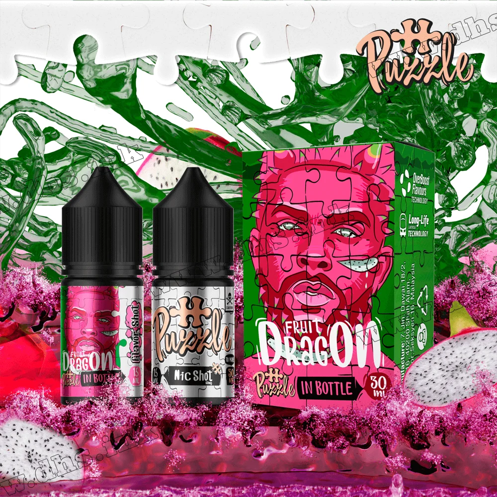 Набір для самозамісу In Bottle Puzzle Salt 30 мл (50 мг) - Dragon Fruit (Фрукт Дракона)