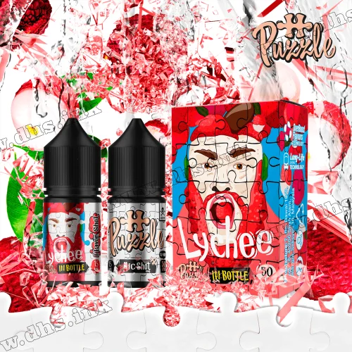 Набір для самозамісу In Bottle Puzzle Salt 30 мл (50 мг) - Lychee (Лічі)